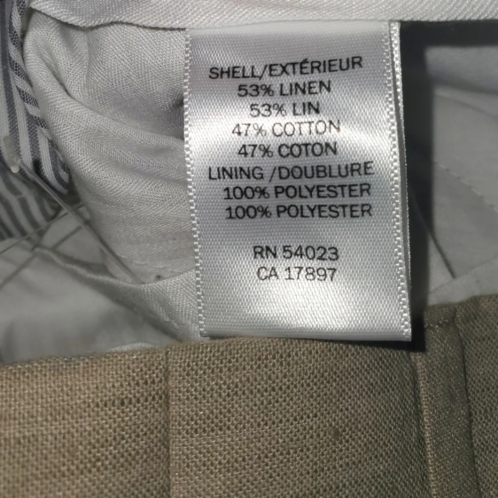 Banana Republic Tailored Linen Blend Trousers